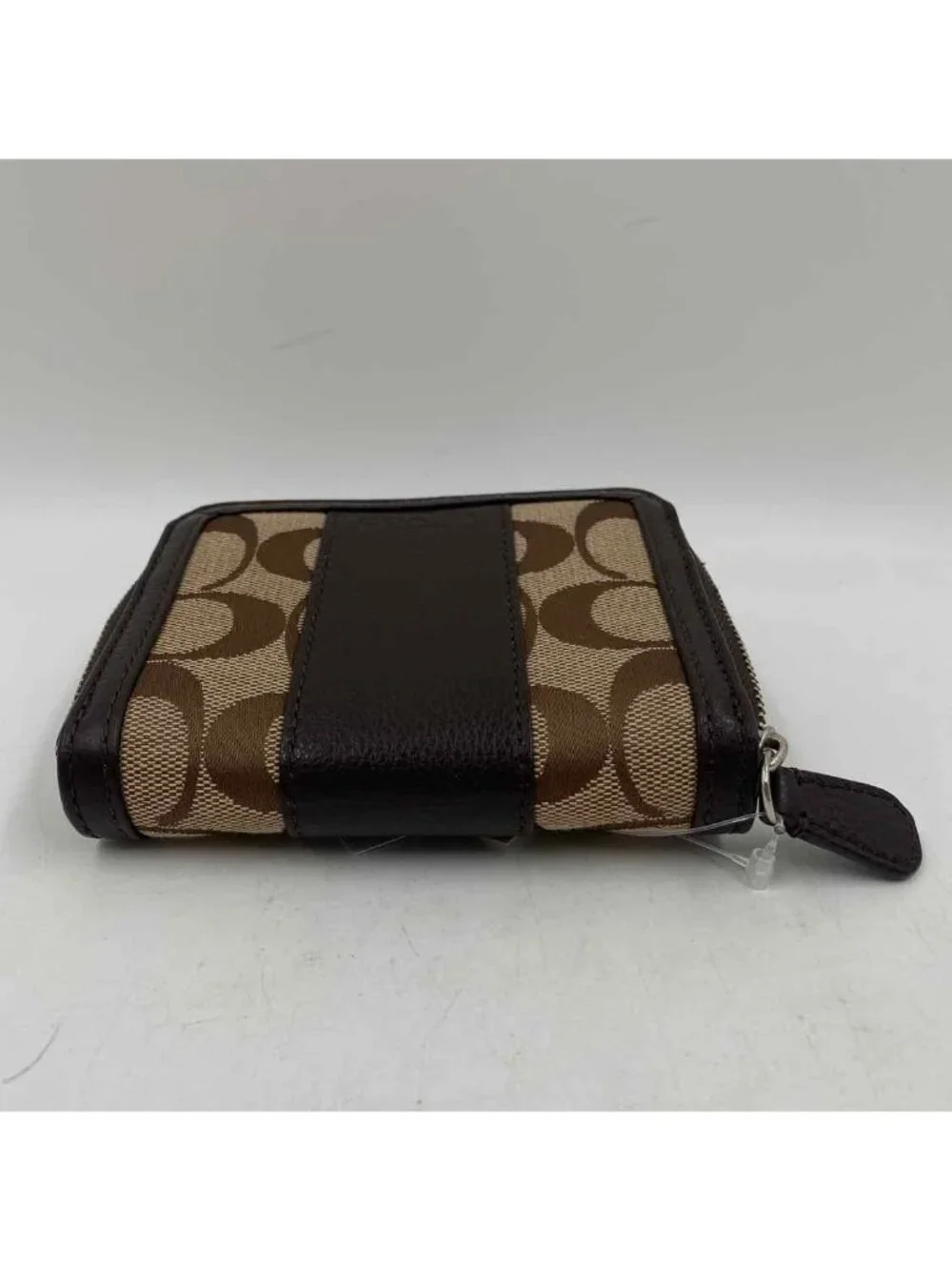 Coach Signature C Small Women's Tan Brown Leather Luxe  Wallet